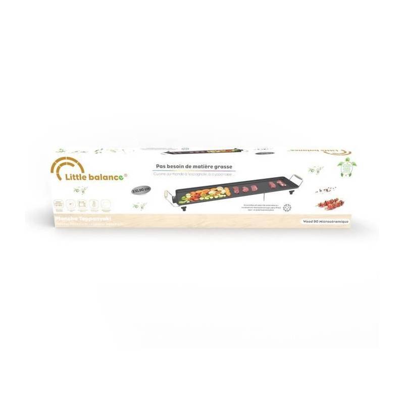 Plancha - Little Balance - 8742 - Wood 90 - Poignées Bois - 2000 W - 90 Cm - Imagen 5