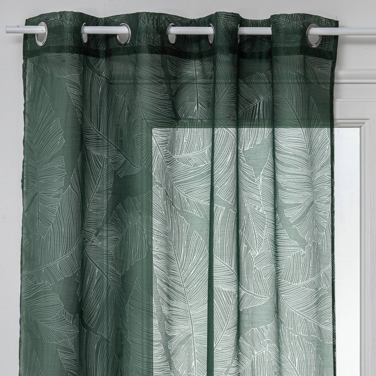 Atmosphera - Voilage "Devo" vert cèdre 140x240cm - Atmosphera Créateur d'intérieur - Imagen 2