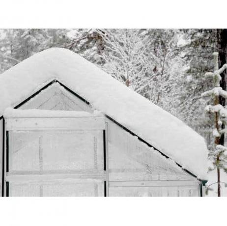 Canopia - Serre de jardin en polycarbonate Harmony  3,44 m², Couleur Argent, Ancrage au sol Oui - Image 3