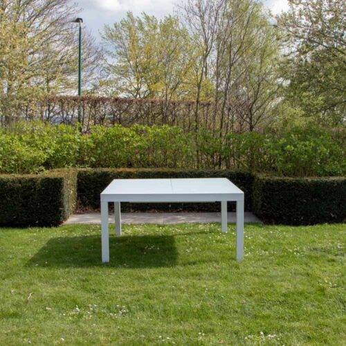 Wilsa Garden - Table de jardin aluminium 8/12 places blanche extensible WHITESTAR - Imagen 1