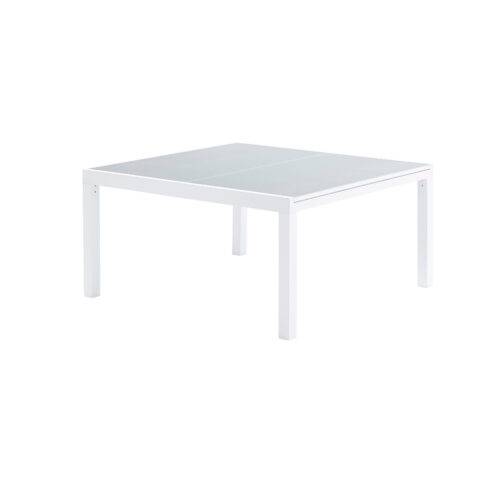 Wilsa Garden - Table de jardin aluminium 8/12 places blanche extensible WHITESTAR - Imagen 2