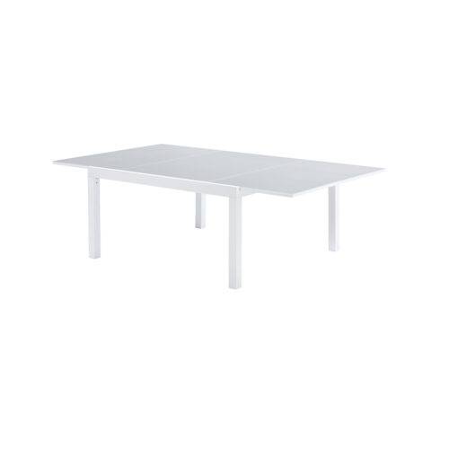 Wilsa Garden - Table de jardin aluminium 8/12 places blanche extensible WHITESTAR - Imagen 3