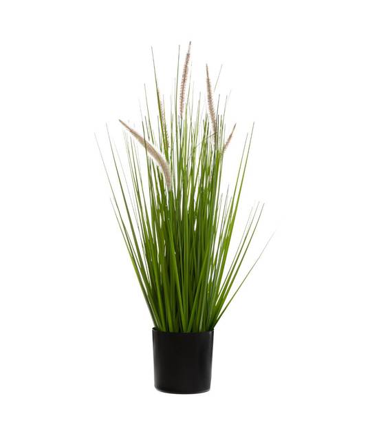 Plante artificielle Bouquet Herbes roseau des étangs dans un Pot H 70 cm - Image 1