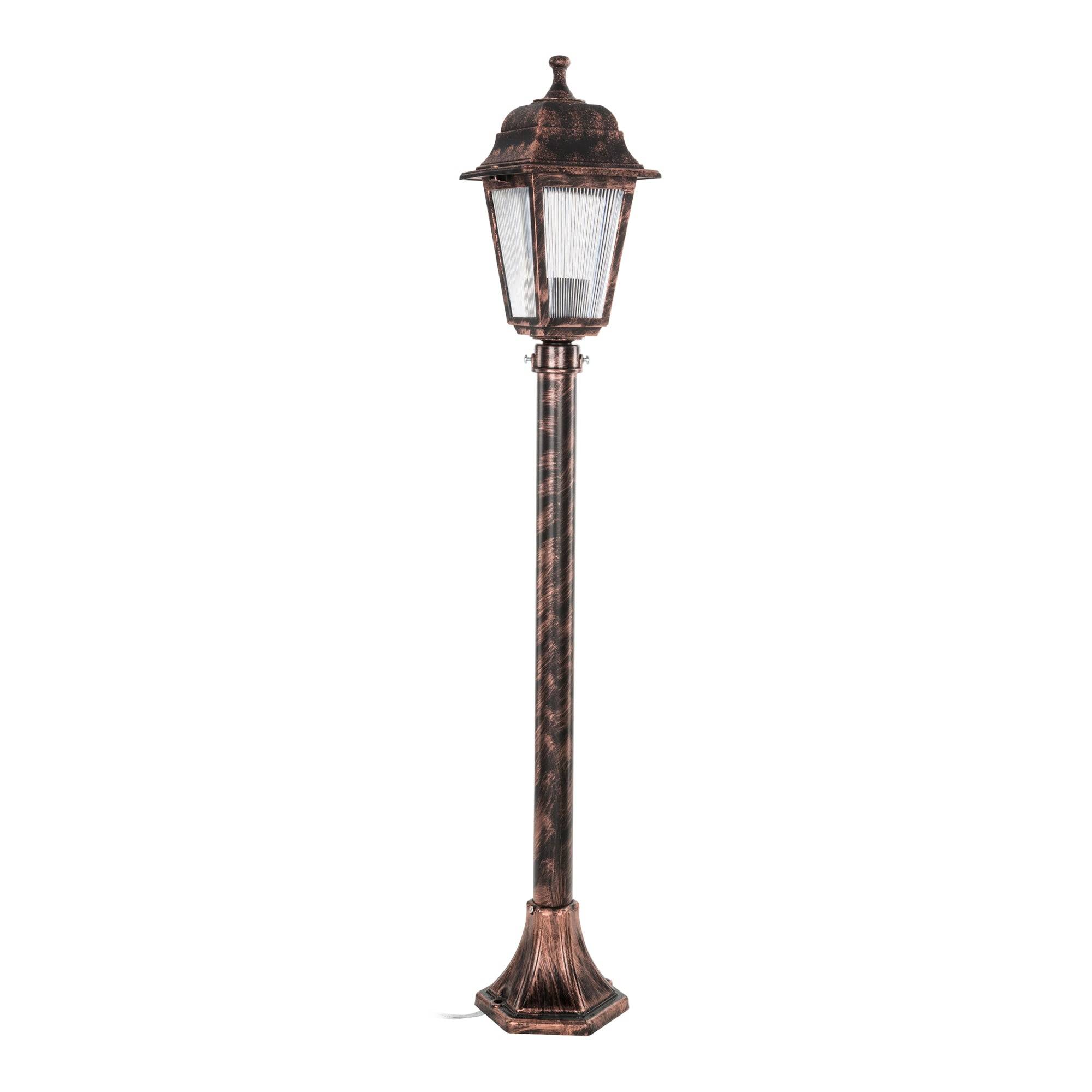 Helloshop26 - Lampadaire lampe lumière luminaire extérieur 100 cm E27 cuivre brossé - Imagen 2