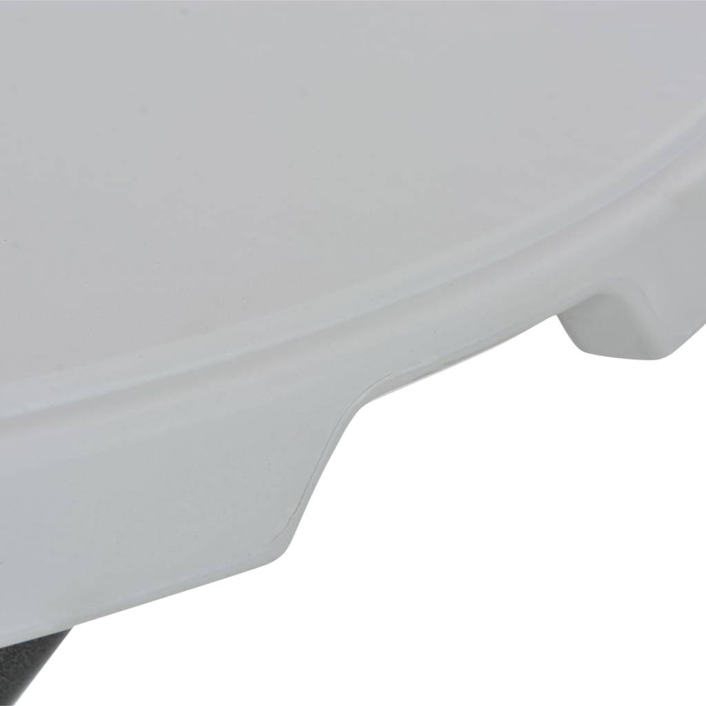 PANGIVO - Table de bar pliante blanc PEHD 80 x 110 cm - PANGIVO - Image 5