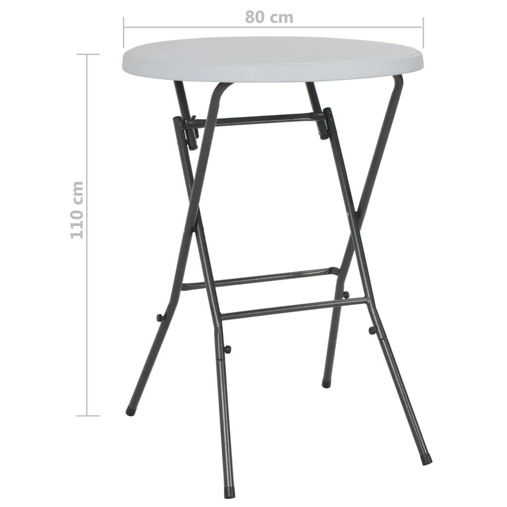 PANGIVO - Table de bar pliante blanc PEHD 80 x 110 cm - PANGIVO - Image 6
