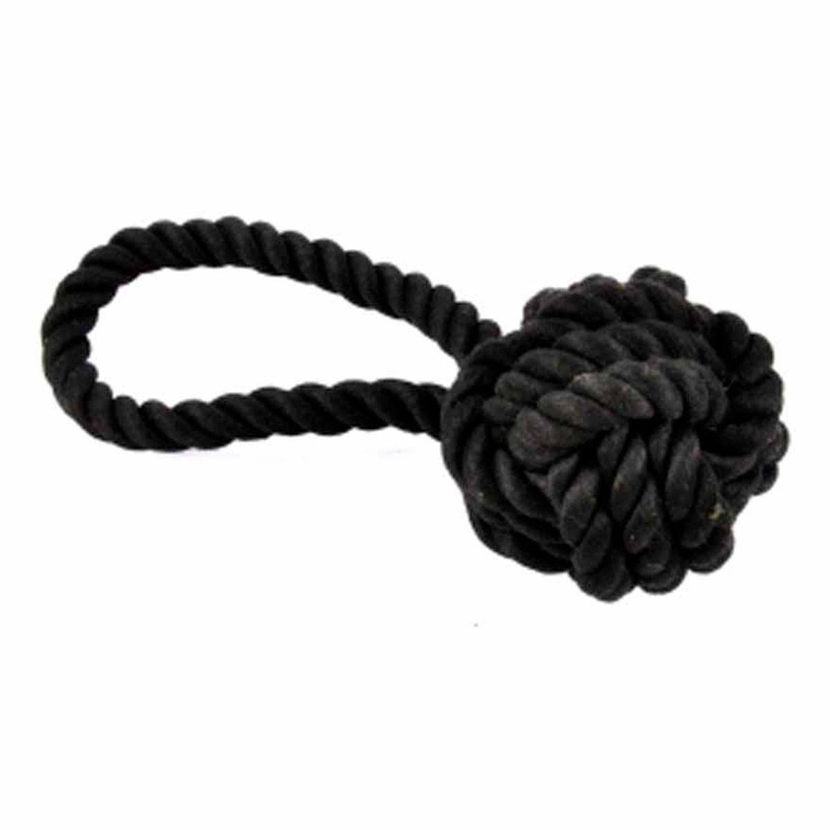 Jouet à Corde pour Chien "Cosy Golden" 20cm Noir - Image 1