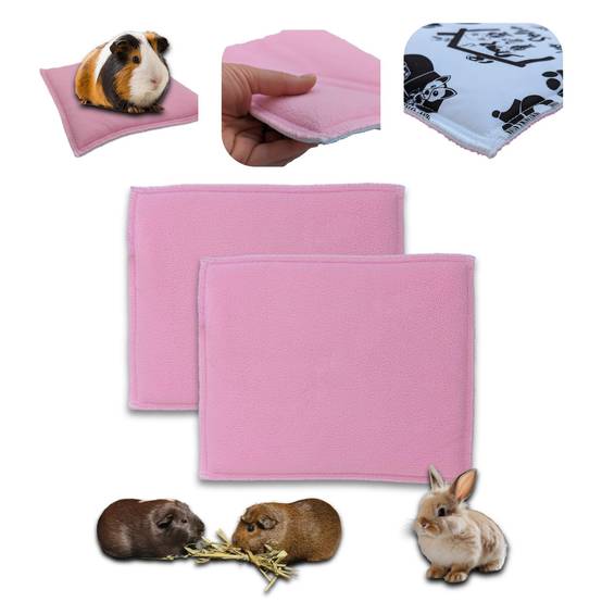 Lot de 2 Coussin Polaire pour Cochon d'Inde et Lapin Epais 30 x 26 cm - Absorbant et Confortable - Neo Solvo - Image 1