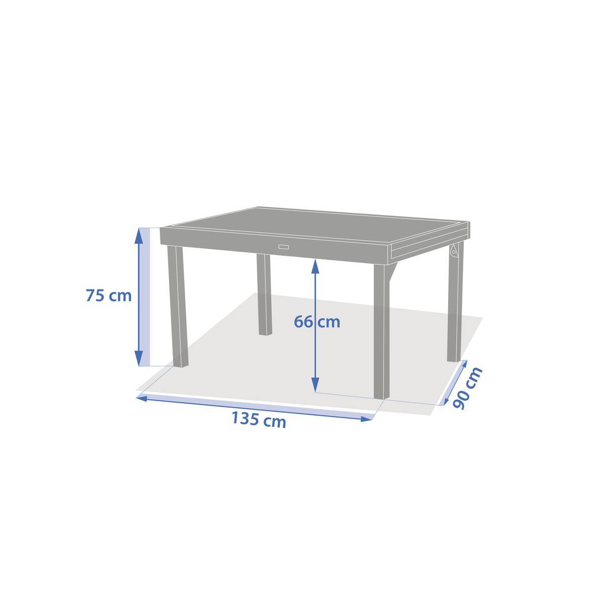 Hesperide - Table de jardin 10 places Piazza extensible argile Hespéride - Image 7