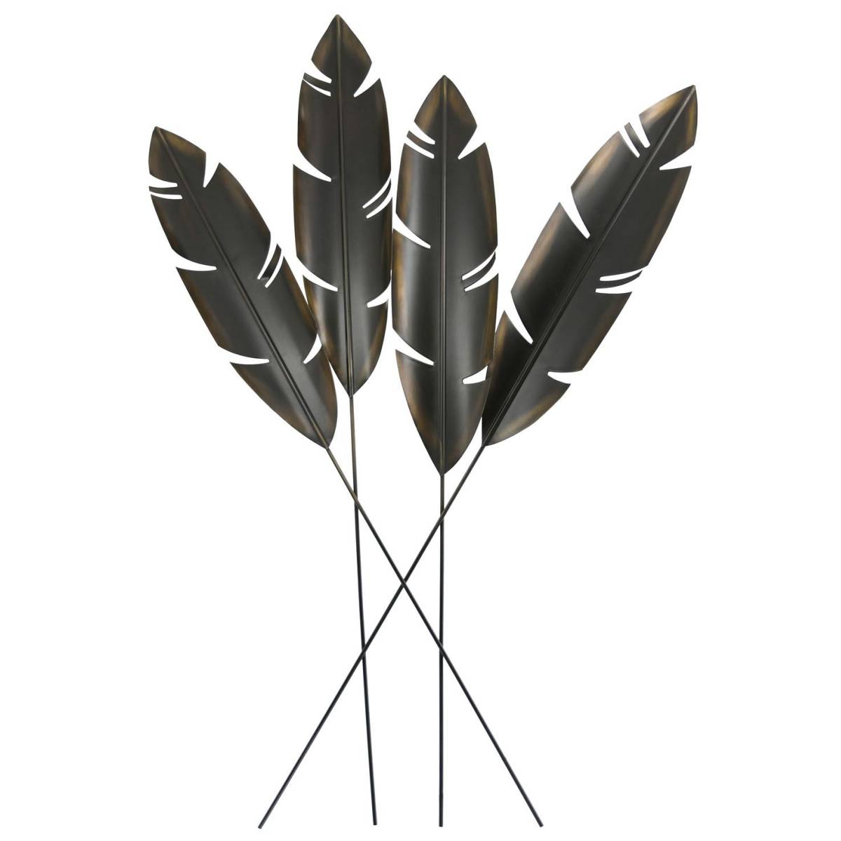 Aubry Gaspard - Décoration murale en métal Plume