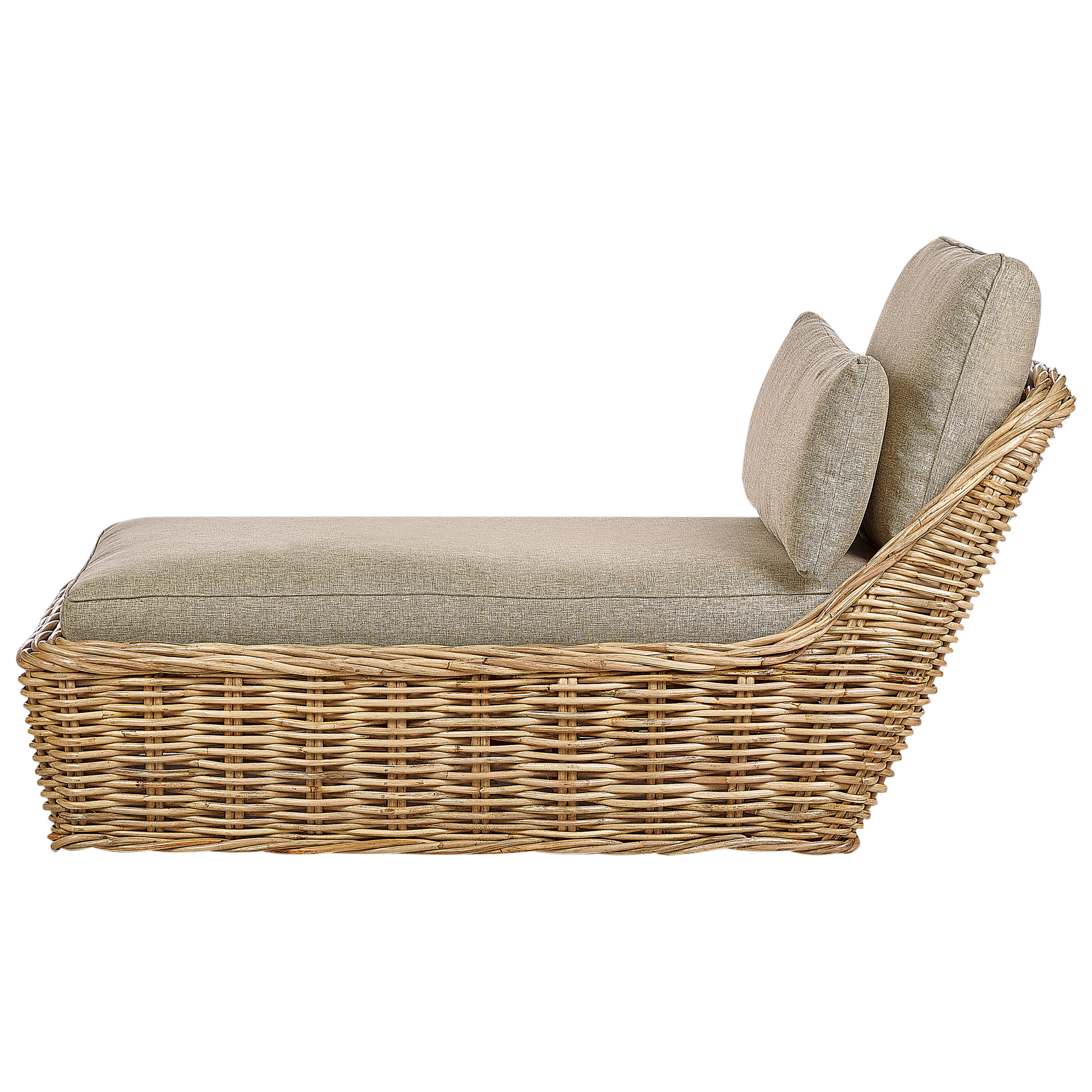 Beliani - Chaise longue Rotin Naturel BELSITO - Beliani - Imagen 5