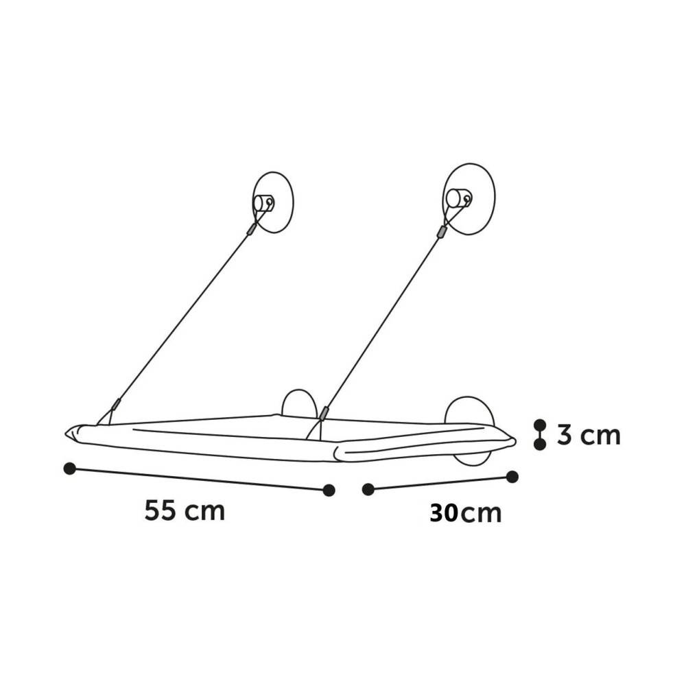 Lit Hamac pour chat pour grande fenêtre vitre minimum 60 cm - Image 3