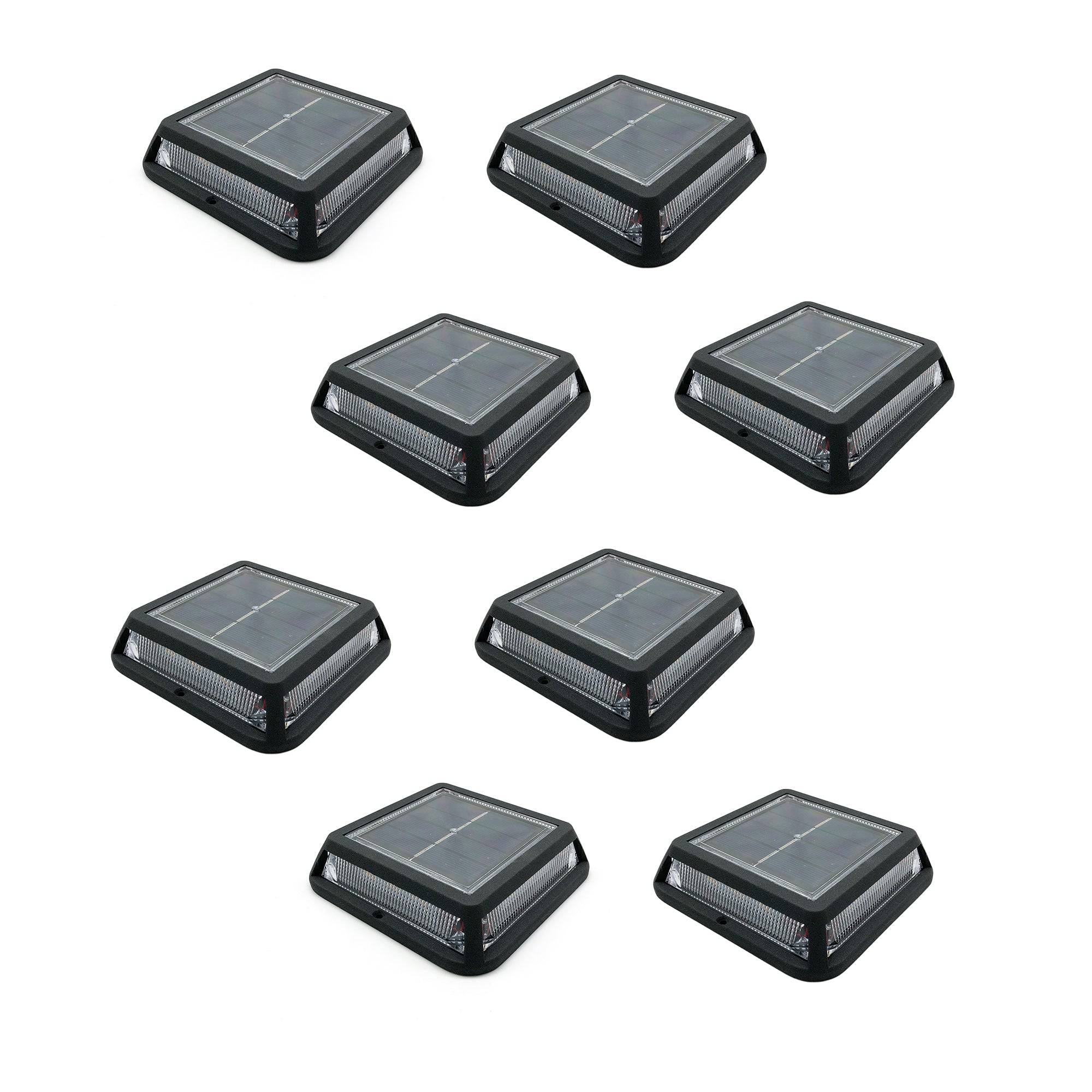 Lumisky - 8 Balise solaires carrées QUADRY 12cm 60LM - Imagen 1