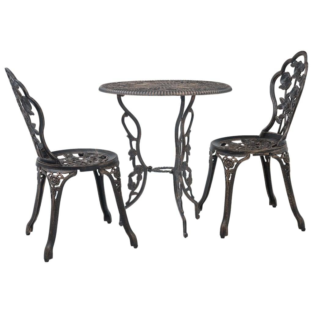 Vidaxl - Salon de bistro 3 pcs Aluminium coulé vidaXL 47858 - Imagen 1
