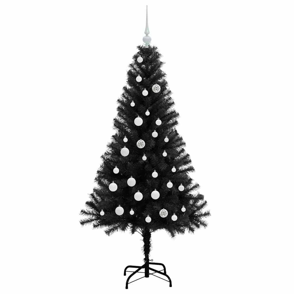 Vidaxl - Sapin de Noël Noir 150 cm PVC vidaXL 3396468 - Image 5