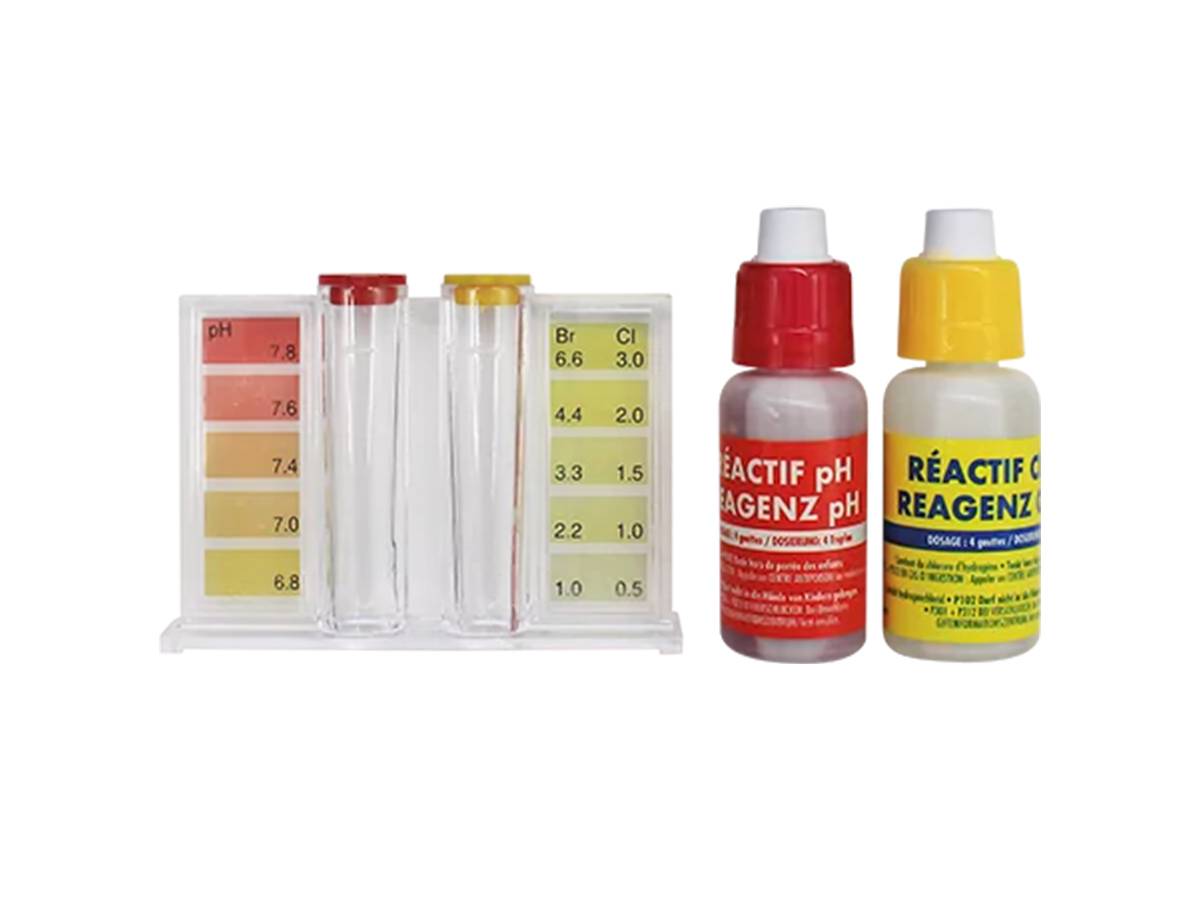 Trousse d'analyse eau piscine Chlore/Brome/pH - Marina - Imagen 3