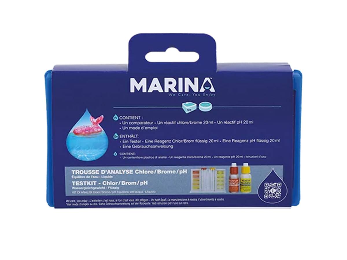 Trousse d'analyse eau piscine Chlore/Brome/pH - Marina - Imagen 4