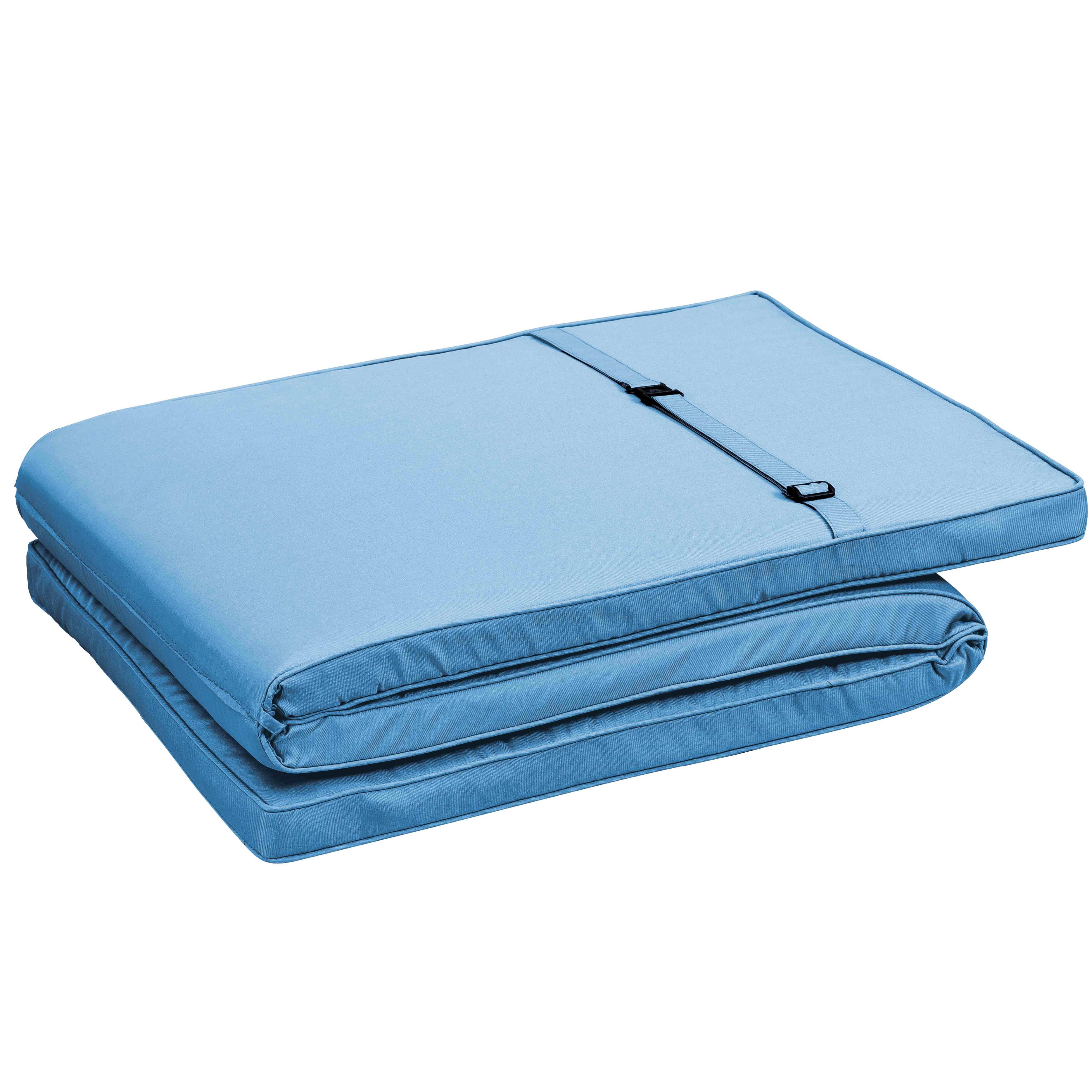 Oviala - Lot de 2 coussins bain de soleil polyester bleu 186 x 53 x 5 cm Picchu - Oviala - Imagen 3