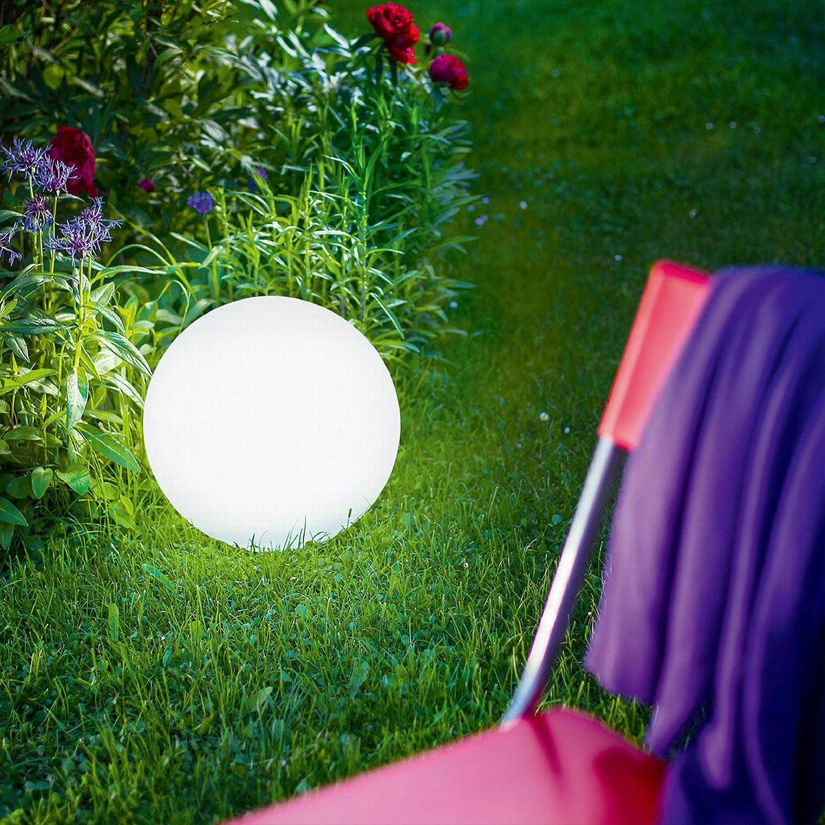 Lumisky - Boule lumineuse solaire multicolore SOLSTY D30cm - Imagen 6