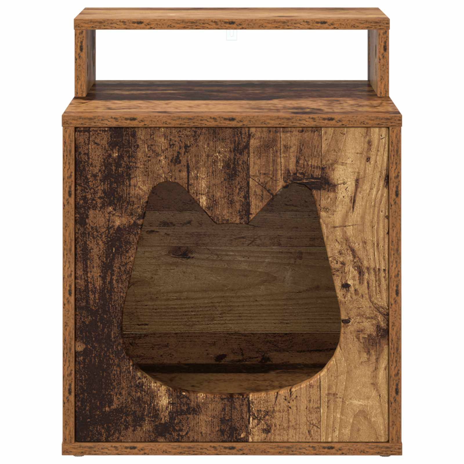 Petit Meuble Chat Bois Ancien Repos Brun 53,5cm pour Petit Chat Stylé - ComfortXL Outdoor Living - Image 5