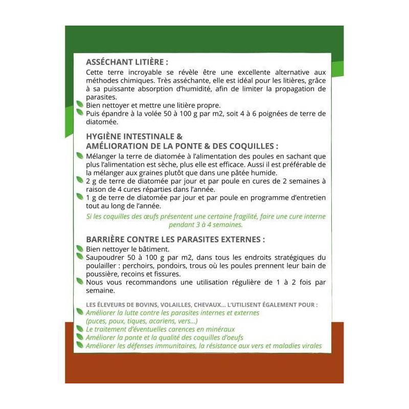 Terra Nostra Terre De Diatomee Speciale Basse Cour - Qualite Alimentaire - Poudreuse 300 G - Image 2