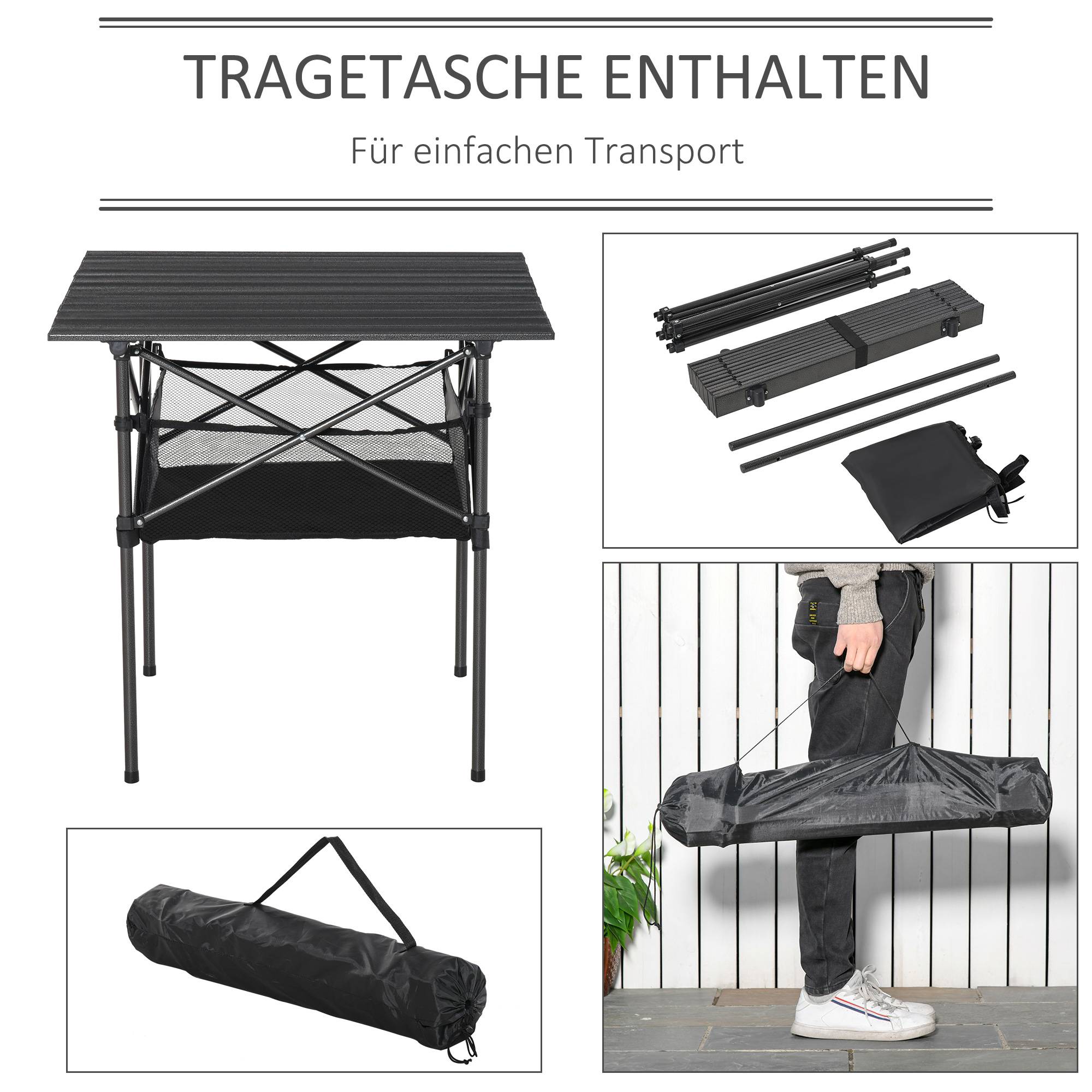 PANGIVO - Table de camping pliante aluminium noir 70 x 70 x 69 cm - PANGIVO - Image 7