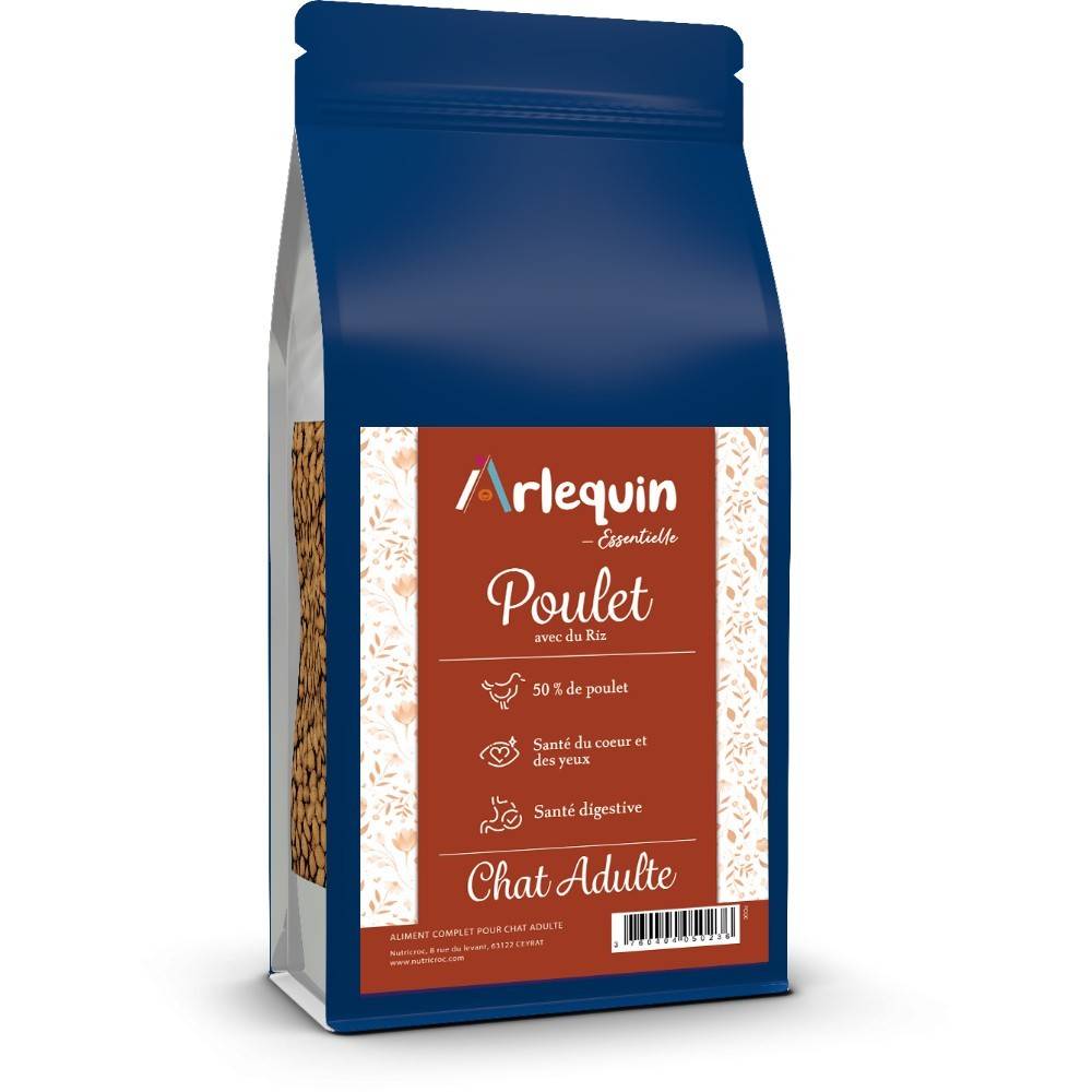 CROQUETTE CHAT ARLEQUIN ESSENTIELLE POULET 6 kg - Imagen 1