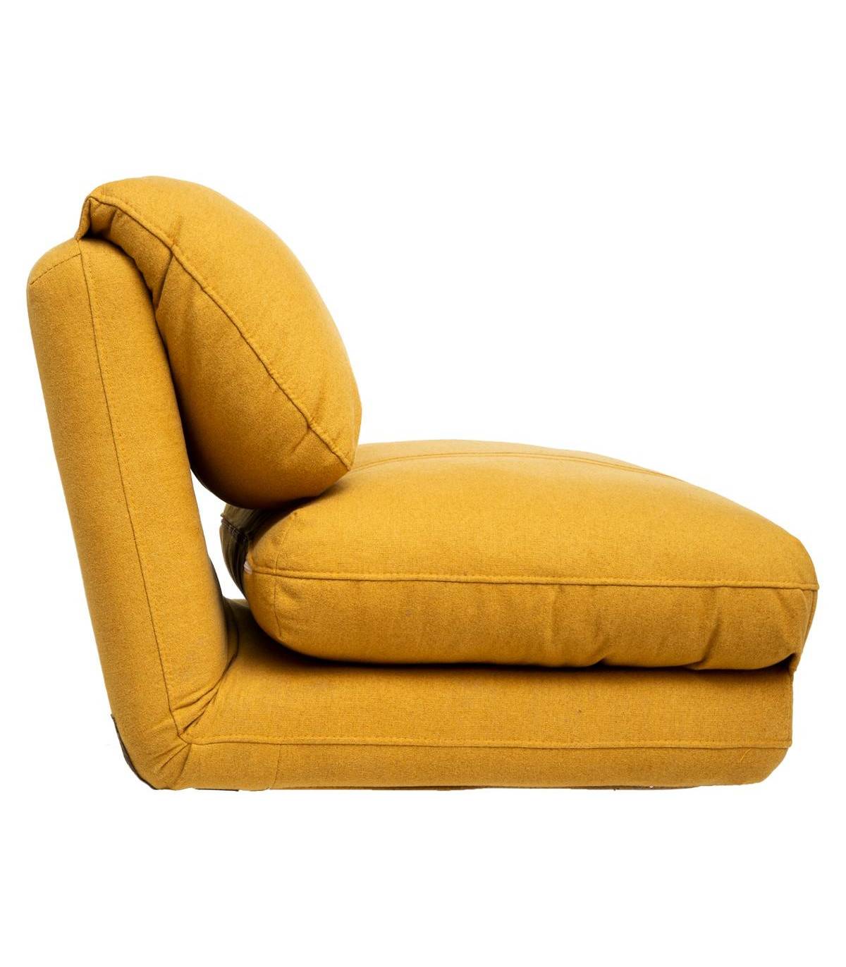 Atmosphera - Chauffeuse multi-position 1 Place tissu Jaune Moutarde - Imagen 2