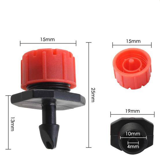 Arrosage automatique,Kit de 100 Goutteurs d'Irrigation Réglables - Buses de Micro-Drip pour Système d'Irrigation Goutte à Goutte-Lytech - Image 3