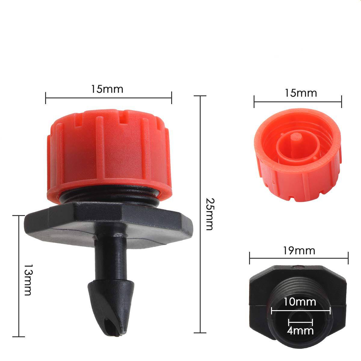 Arrosage automatique，Kit de 100 Goutteurs d'Irrigation Réglables - Buses de Micro-Drip pour Système d'Irrigation Goutte à Goutte-Lytech - Image 3
