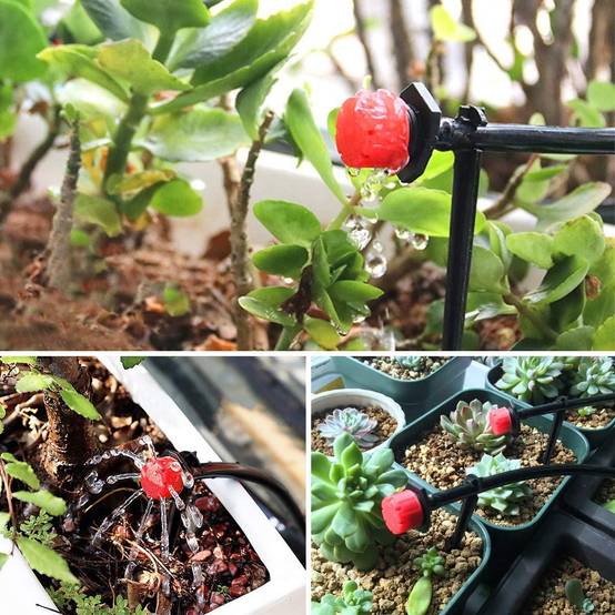Arrosage automatique,Kit de 100 Goutteurs d'Irrigation Réglables - Buses de Micro-Drip pour Système d'Irrigation Goutte à Goutte-Lytech - Image 8