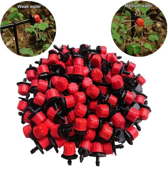 Arrosage automatique，Kit de 100 Goutteurs d'Irrigation Réglables - Buses de Micro-Drip pour Système d'Irrigation Goutte à Goutte-Lytech - Image 2