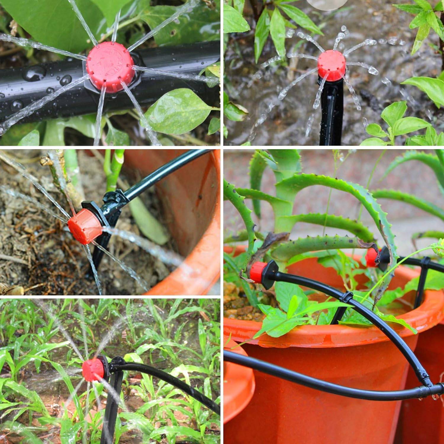 Arrosage automatique，Kit de 100 Goutteurs d'Irrigation Réglables - Buses de Micro-Drip pour Système d'Irrigation Goutte à Goutte-Lytech - Image 6