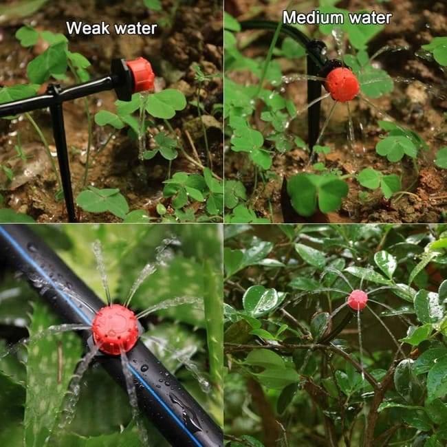 Arrosage automatique，Kit de 100 Goutteurs d'Irrigation Réglables - Buses de Micro-Drip pour Système d'Irrigation Goutte à Goutte-Lytech - Image 5