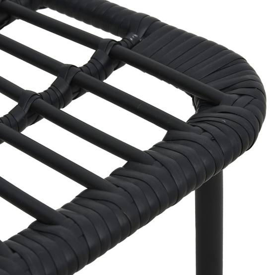 Lot de 2 Chaises de jardin | Chaise d'extérieur Résine tressée Noir - Image 7