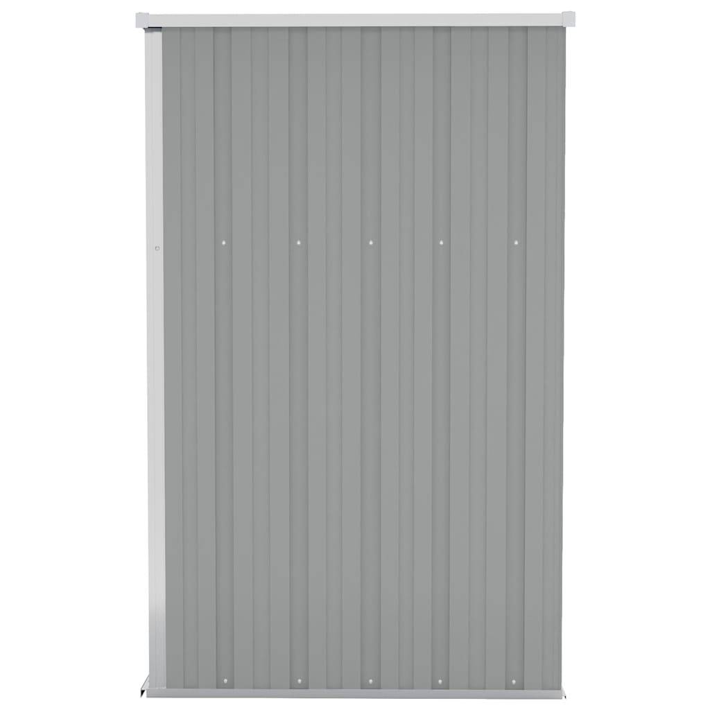 Vidaxl - Remise de jardin murale Gris 118x100x178 cm Métal galvanisé vidaXL 316218 - Image 5
