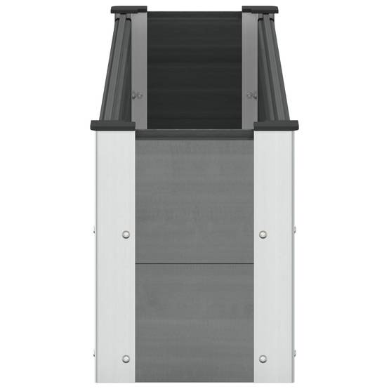 ComfortXL - Bac potager jardin WPC aluminium extérieur plantes fleurs 150x36cm gris - ComfortXL Outdoor Living - Image 4