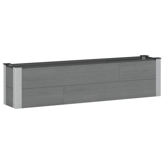 ComfortXL - Bac potager jardin WPC aluminium extérieur plantes fleurs 150x36cm gris - ComfortXL Outdoor Living - Image 2
