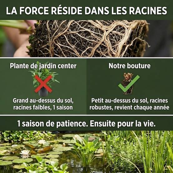 0 - Mini Plantes Bassin Set Rose - 4 Plantes Panier Substrat Engrais - Image 6