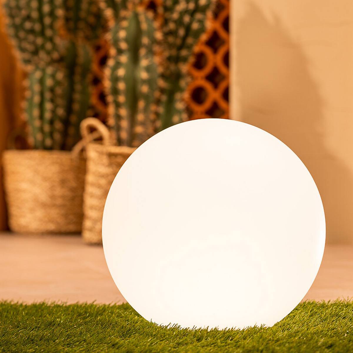 Atmosphera - Boule LED outdoor blanc D30cm - Atmosphera Créateur d'intérieur - Imagen 1