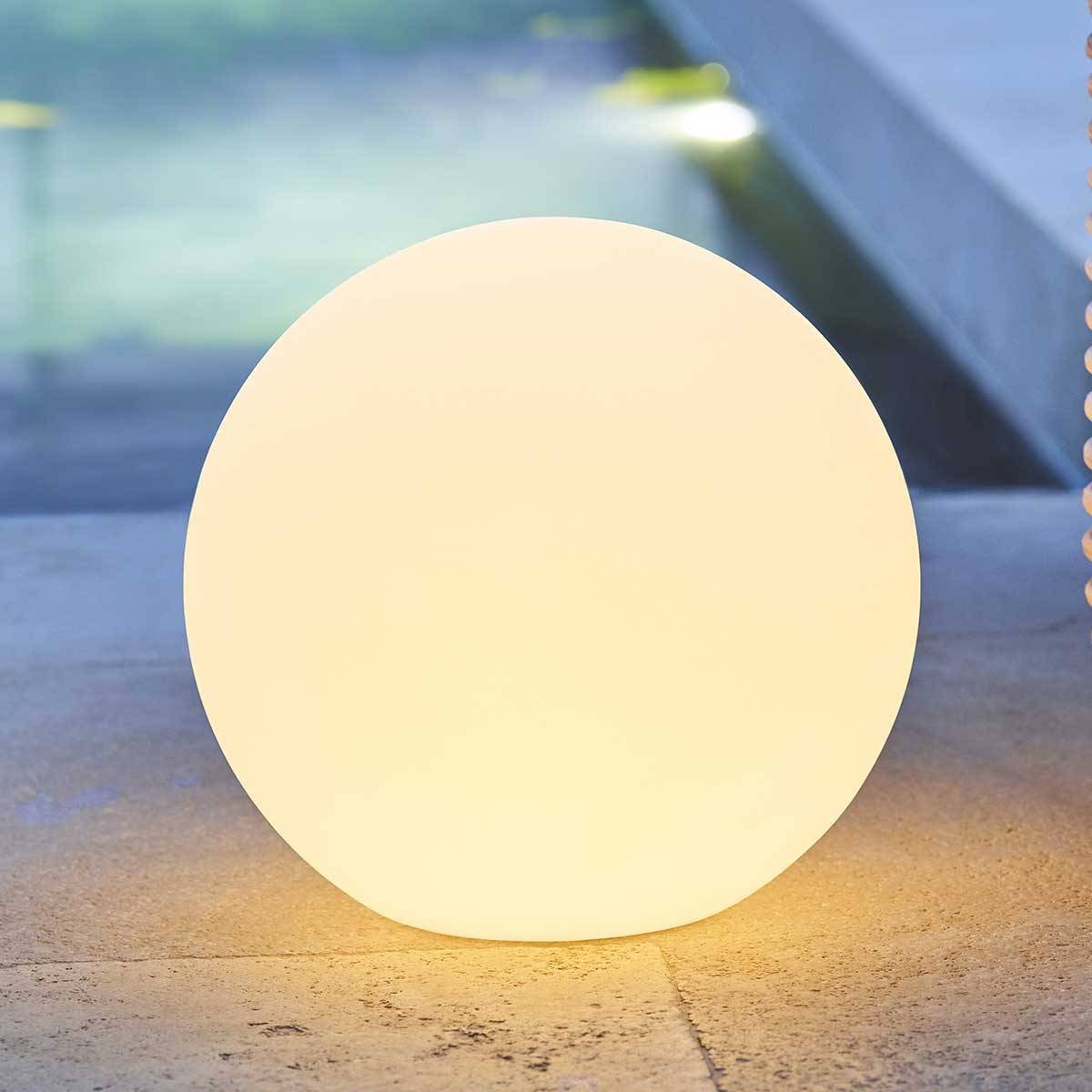 Atmosphera - Boule LED outdoor blanc D30cm - Atmosphera Créateur d'intérieur - Image 8