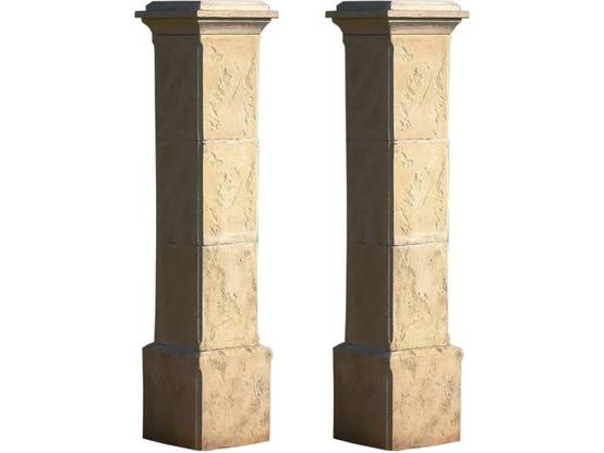 Lot De 2 Piliers De Portail "tradition" - 41 X 41 X 200 Cm -habitat Et Jardin - Image 1