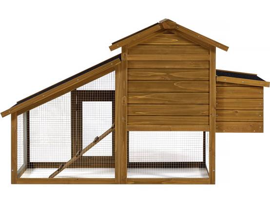 Poulailler Avec Pondoir En Bois "clochette" - Marron -habitat Et Jardin - Image 4