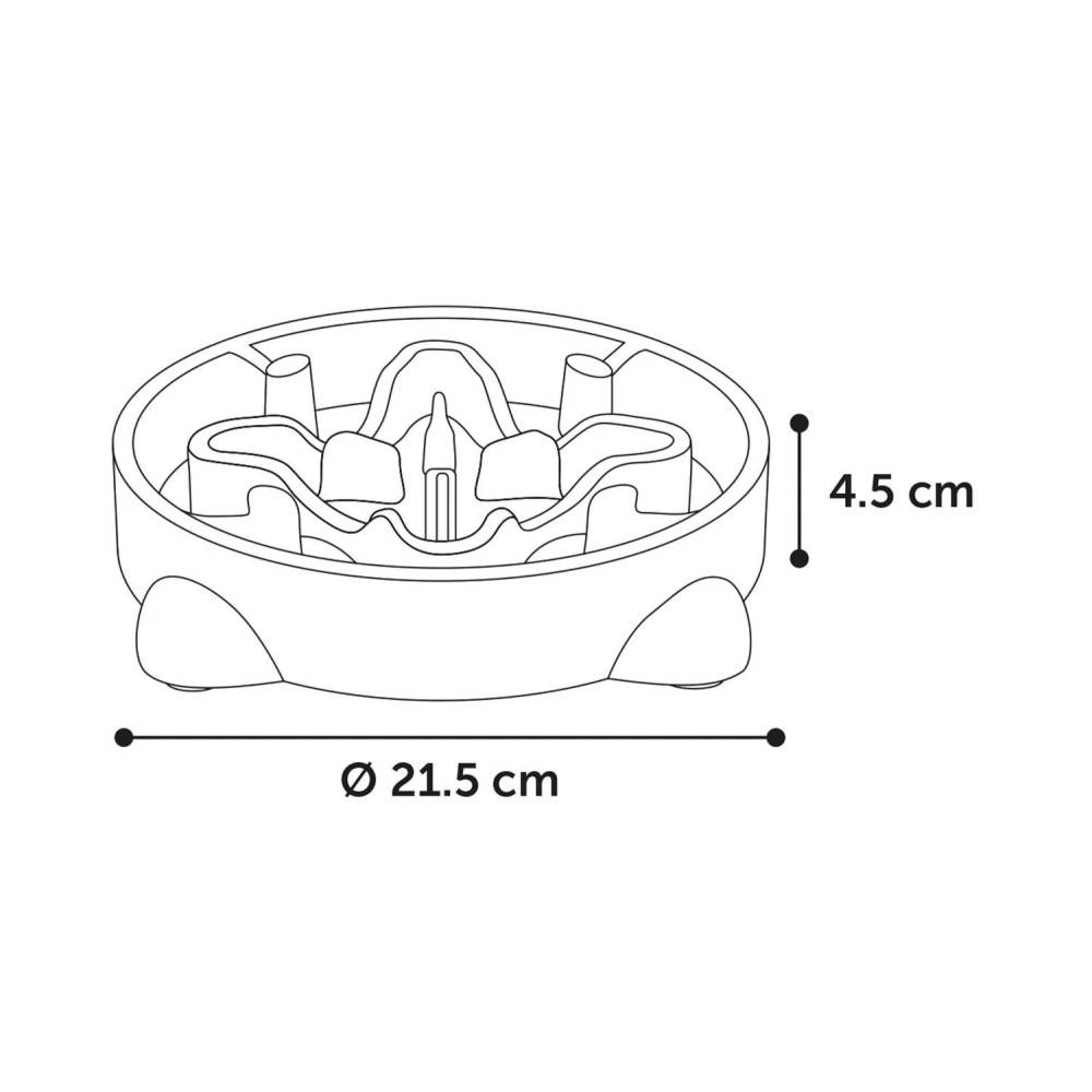 Gamelle anti glouton, Beno bleu, à ventouse, 800 ML, ø 21.5 CM, chien - Image 4
