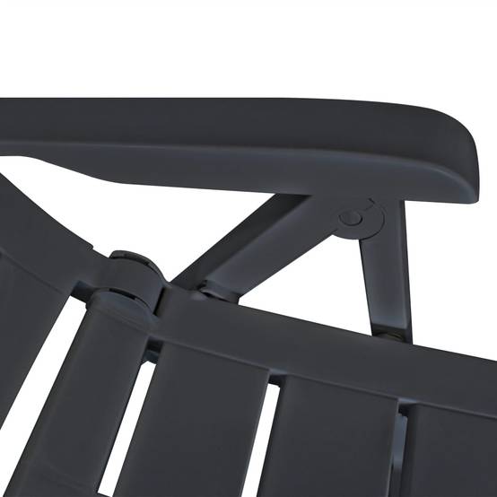 ComfortXL - Salon de Jardin 2 Places Plastique Pliable et Inclinable pour Extérieur Anthracite – ComfortXL Outdoor Living - Image 9