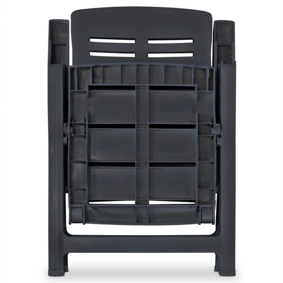 ComfortXL - Salon de Jardin 2 Places Plastique Pliable et Inclinable pour Extérieur Anthracite – ComfortXL Outdoor Living - Image 8