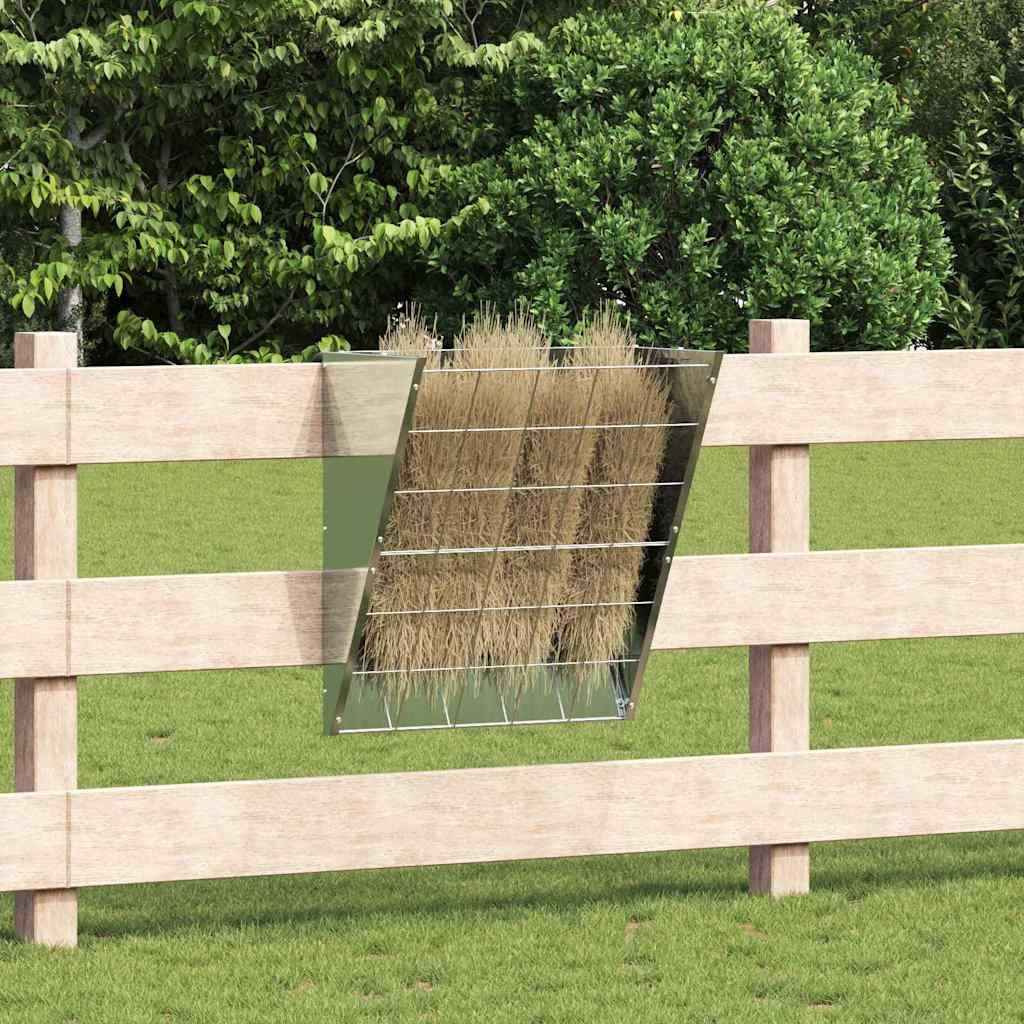 ComfortXL - Distributeur Foin Galvanisé 5kg Résistant Rouille Argent - ComfortXL Outdoor Living - Image 1
