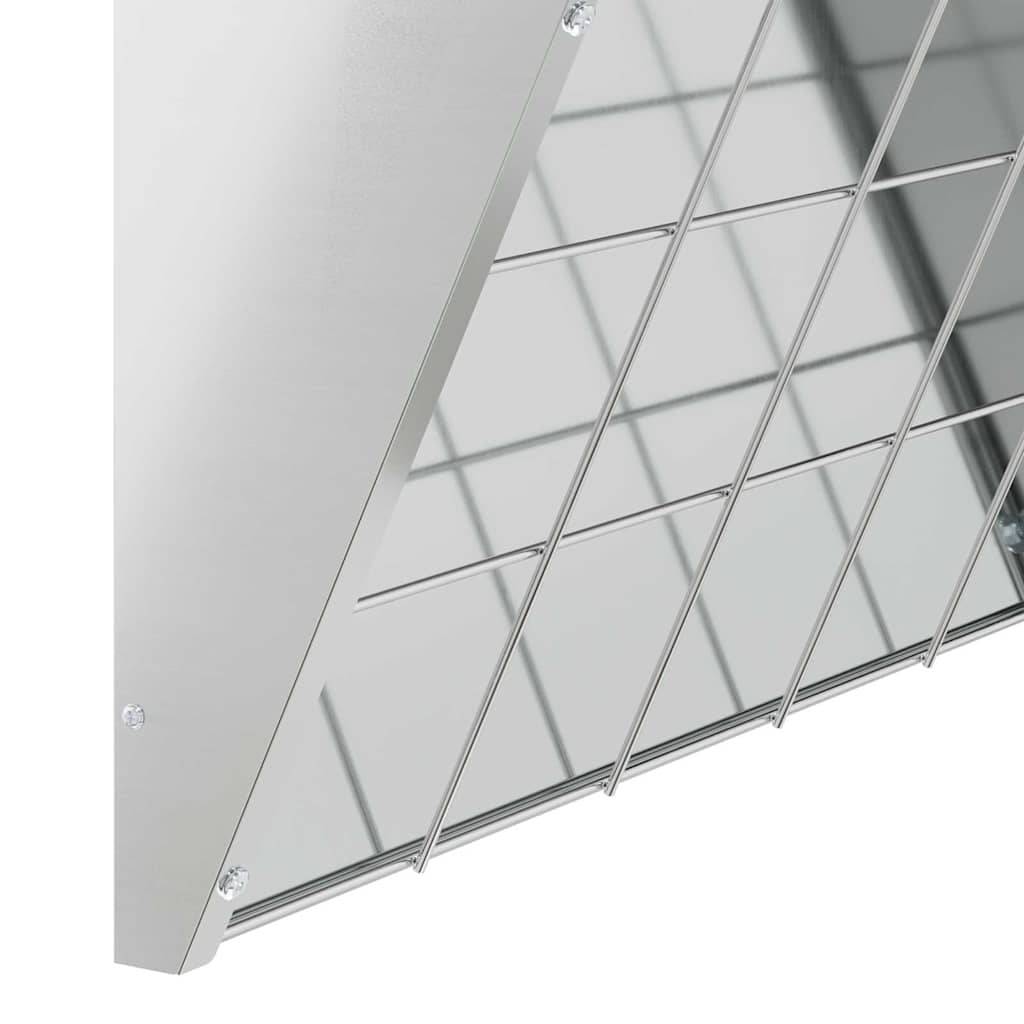 ComfortXL - Distributeur Foin Galvanisé 5kg Résistant Rouille Argent - ComfortXL Outdoor Living - Image 9