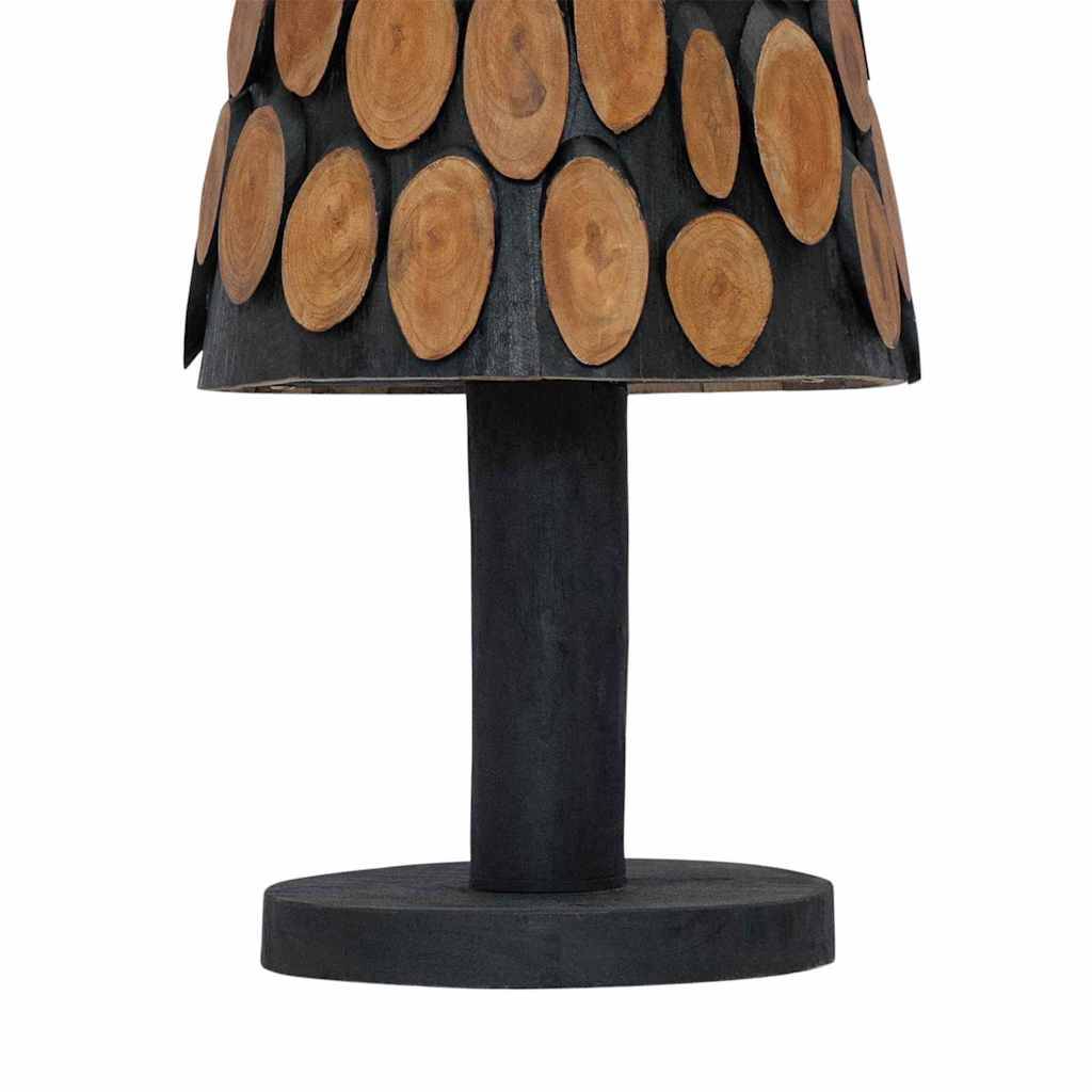 Sapin de Noël en bois de teck massif décoratif pour intérieur Marron 120 cm – ComfortXL Outdoor Living - Image 9