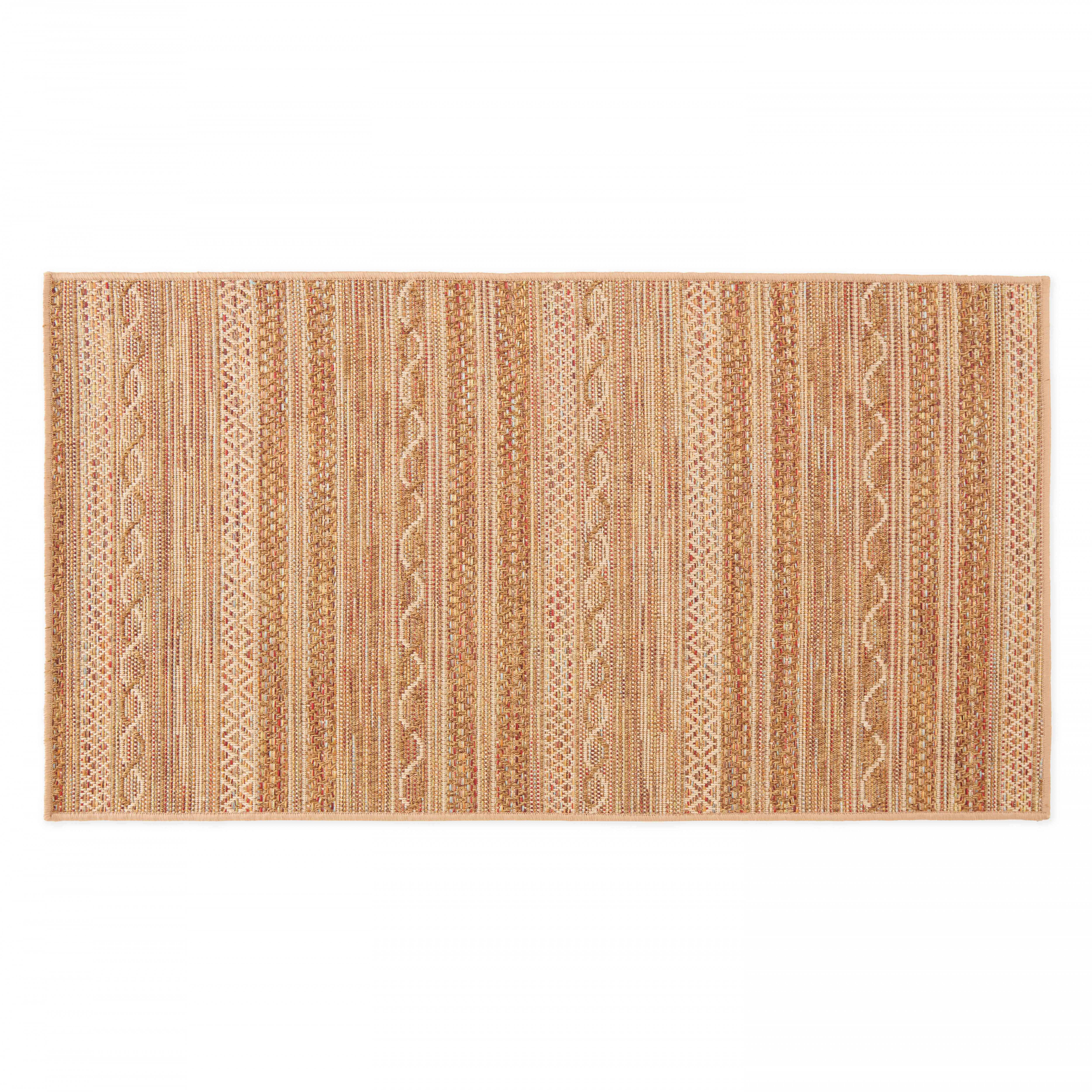 Oviala - Tapis rectangulaire en polypropylène 80x150 cm rouille Urda - Oviala - Imagen 1